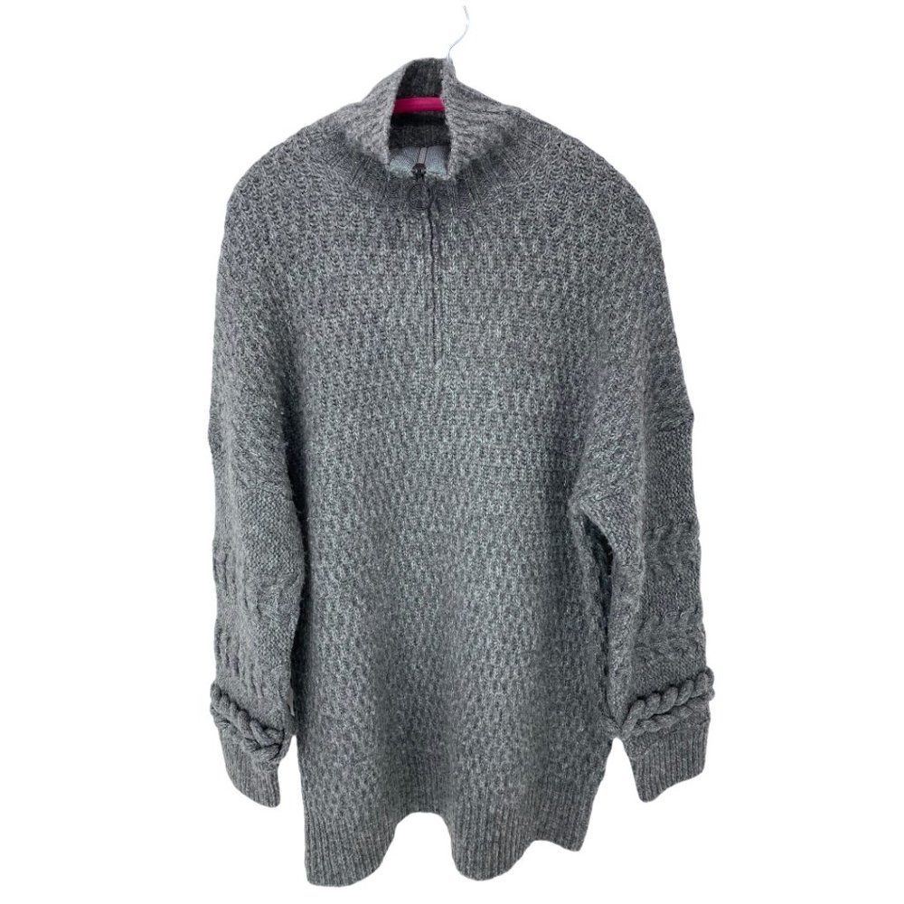 OPENING CEREMONY Cable Fuzzy Knit Wool Sweater - Picture 5 of 13